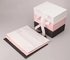 Cetak Kustom Clamshell Magnetic Kraft Gift Box Buku Berbentuk Kotak Cokelat 23 * 17 * 7cm